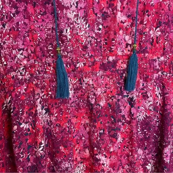 Frye & Co. Pink Peasant Western Maxi dress size XXL - Picture 3 of 11